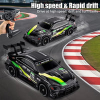 HKM-301459 1/16 Scale 2.4GHz High Speed RC Drift Car with Luminous Body, 4WD, Replaceable Tires, Multi-Function and Indoor/Outdoor Use