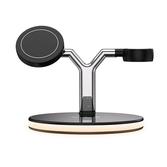 HKM-301523 15W Three-in-One Fast Magnetic Wireless Charger with Type-C Interface