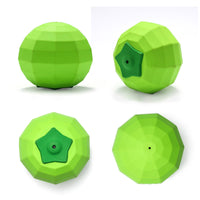 HKM-301651 Durable Interactive Squeaky Toy for Medium to Large Dogs - Non-Toxic Rubber Chew Ball with Beef Flavor