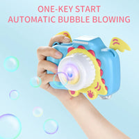HKM-301715 Electric Bubble Camera Machine Toy with Music and Lights for Outdoor Play - Perfect for Kids Aged 2 to 4 Years