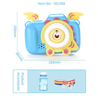 HKM-301715 Electric Bubble Camera Machine Toy with Music and Lights for Outdoor Play - Perfect for Kids Aged 2 to 4 Years