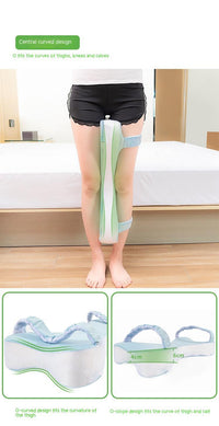 HKM-301907 Memory Foam Knee Pillow and Footrest Cushion for Side Sleepers, Ideal for Pregnant Women, 53x23x8cm