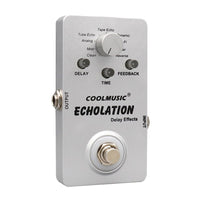 HKM-301971 Echolation Electric Guitar Effect Pedal with 9 Delay Types and Aluminum Alloy Shell