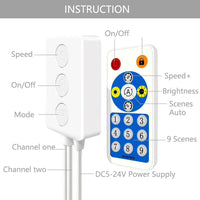 HKM-301971 Full Color Dual Output Controller SP601E - Lightweight Plastic Design for Versatile Use