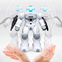 HKM-302035 Future Warrior Smart Programming Robot Toy with Sound, Light, and Remote Control - Educational and Musical Fun for Ages 6 and Up