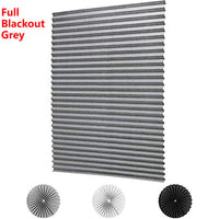 HKM-302163 Self-Adhesive Pleated Roller Shades - Full Shading & Half Shading Options in Various Colors and Sizes