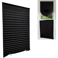 HKM-302163 Self-Adhesive Pleated Roller Shades - Full Shading & Half Shading Options in Various Colors and Sizes