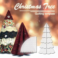 HKM-302227 Handmade Acrylic Christmas Tree Quilt Cover Ruler in Small, Medium, and Large Sizes