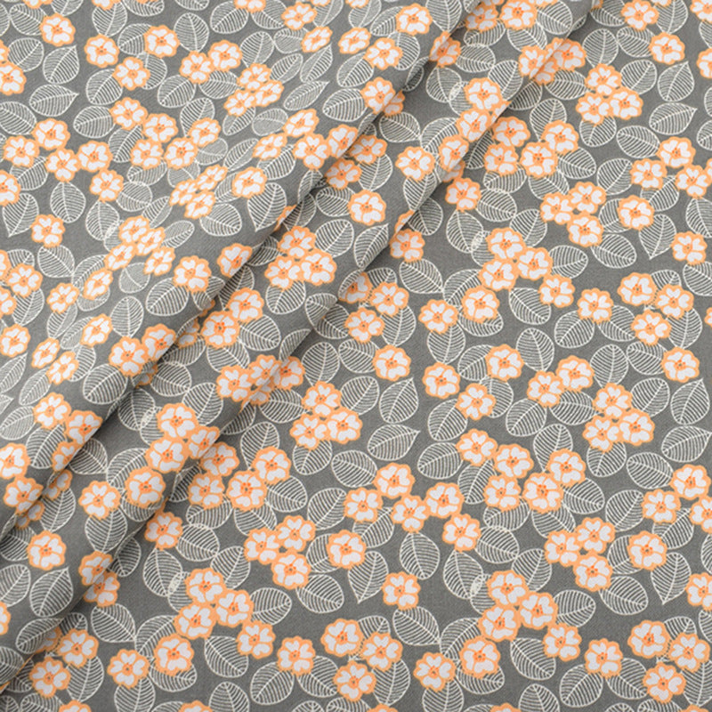 HKM-302291 Cotton Twill Floral Fabric Set - 8 Pieces of Printed Home Textile Material