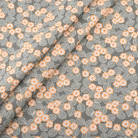 HKM-302291 Cotton Twill Floral Fabric Set - 8 Pieces of Printed Home Textile Material