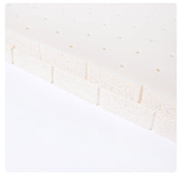 HKM-302291 Natural Latex Heightening Pillow Pad - Breathable Cotton Cover, Comfortable Support, 60x40cm / 60x35cm