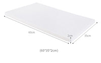 HKM-302291 Natural Latex Heightening Pillow Pad - Breathable Cotton Cover, Comfortable Support, 60x40cm / 60x35cm