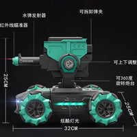 HKM-302611 360-Degree Drift Remote Control Water Bomb Armored Stunt Car with Lights and Music, 1:10 Scale