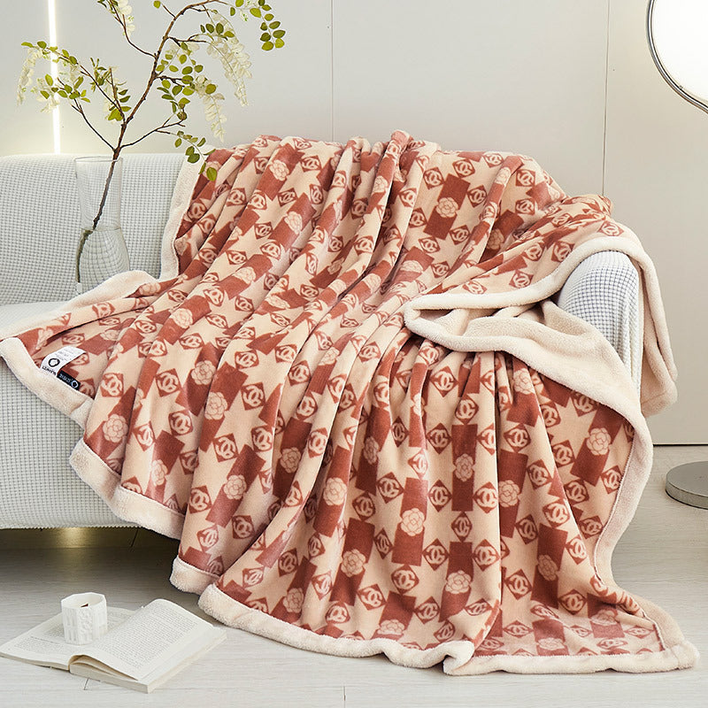 HKM-302611 Cozy Cotton Fleece Blanket in Various Patterns and Sizes for All Seasons