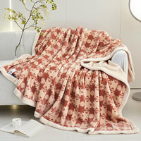 HKM-302611 Cozy Cotton Fleece Blanket in Various Patterns and Sizes for All Seasons