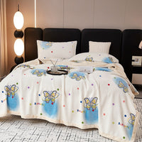 HKM-302611 Cozy Cotton Fleece Blanket in Various Patterns and Sizes for All Seasons