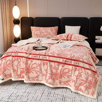 HKM-302611 Cozy Cotton Fleece Blanket in Various Patterns and Sizes for All Seasons