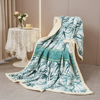 HKM-302611 Cozy Cotton Fleece Blanket in Various Patterns and Sizes for All Seasons