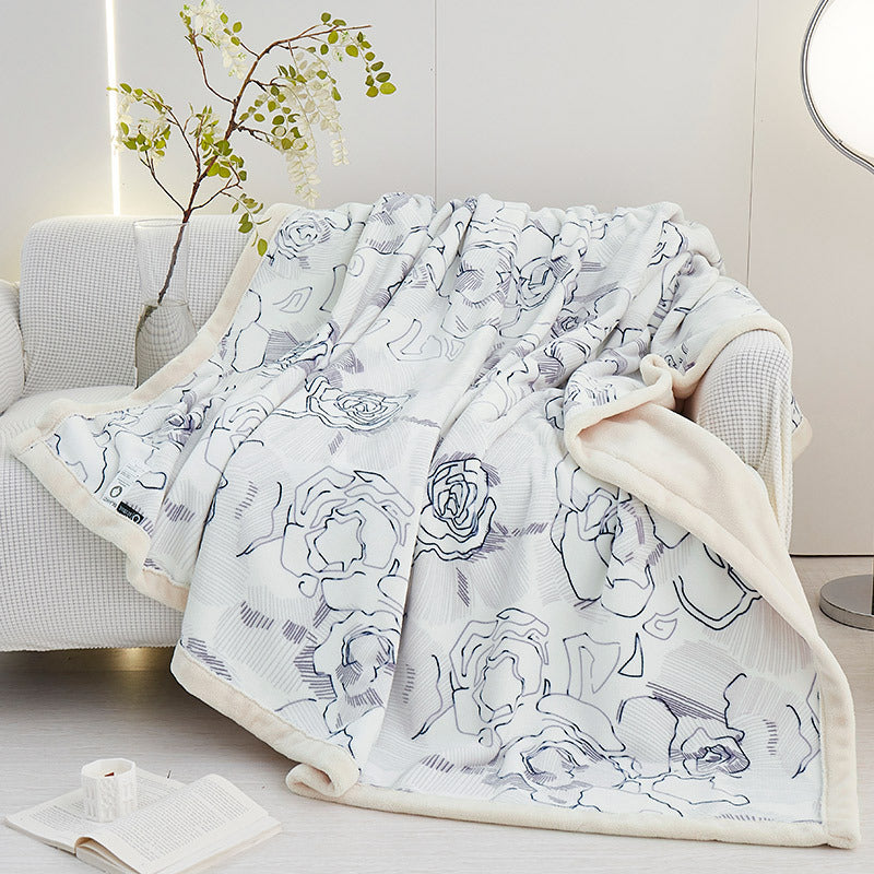 HKM-302611 Cozy Cotton Fleece Blanket in Various Patterns and Sizes for All Seasons