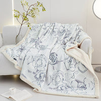HKM-302611 Cozy Cotton Fleece Blanket in Various Patterns and Sizes for All Seasons