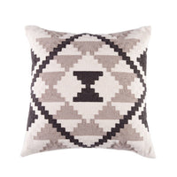 HKM-302675 Geometric Wool Embroidered Pillowcase in 100% Cotton - 45x45 cm