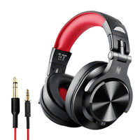 HKM-302675 Wireless Bluetooth Headset with Built-in Monitor - 5.0 Technology, 40mm Speaker, Dual Audio Cables Included