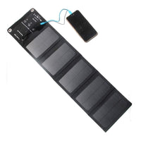 HKM-302803 10W Portable Solar Charger - Folding Monocrystalline Panel with USB Output