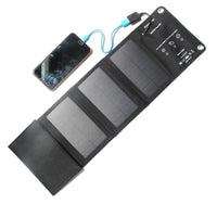 HKM-302803 10W Portable Solar Charger - Folding Monocrystalline Panel with USB Output