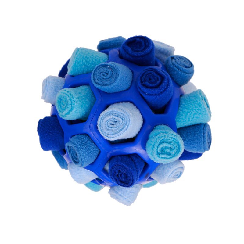 HKM-302803 Sniffing Toy Balls for Pets - Colorful Educational Rubber Balls for Interactive Play