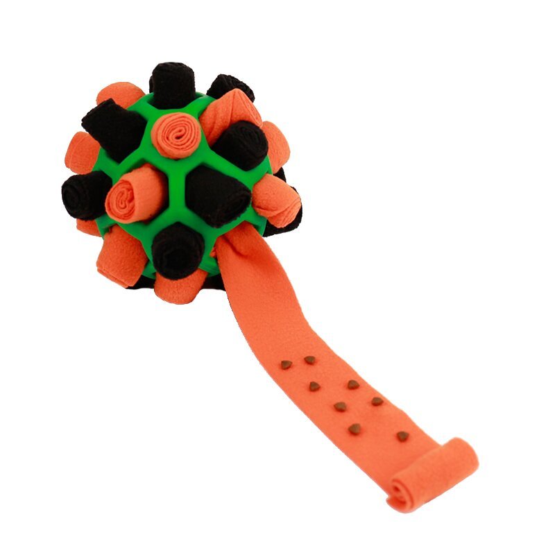 HKM-302803 Sniffing Toy Balls for Pets - Colorful Educational Rubber Balls for Interactive Play