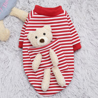 HKM-302867 Cute Cotton Sweater for Small Dogs and Cats with Adorable Teddy Bear Print