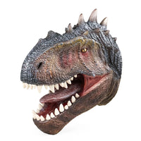 HKM-302867 Dinosaur Head Hand Puppet Toy for Kids Ages 2-4, Soft Latex Rubber Finger Play Companion