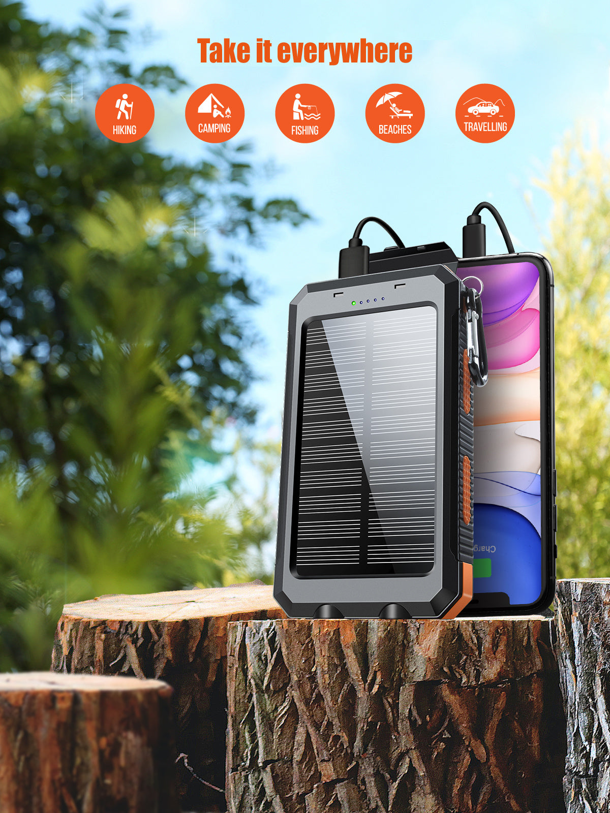 HKM-302995 Solar Power Bank for Sustainable Energy Storage