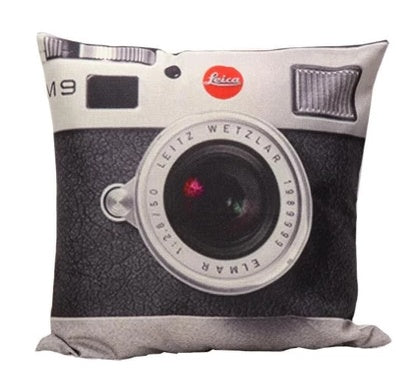HKM-302995 Super Soft 3D Printing Camera Pillow Case - 45x45 cm Cushion Cover for Sofa & Bed