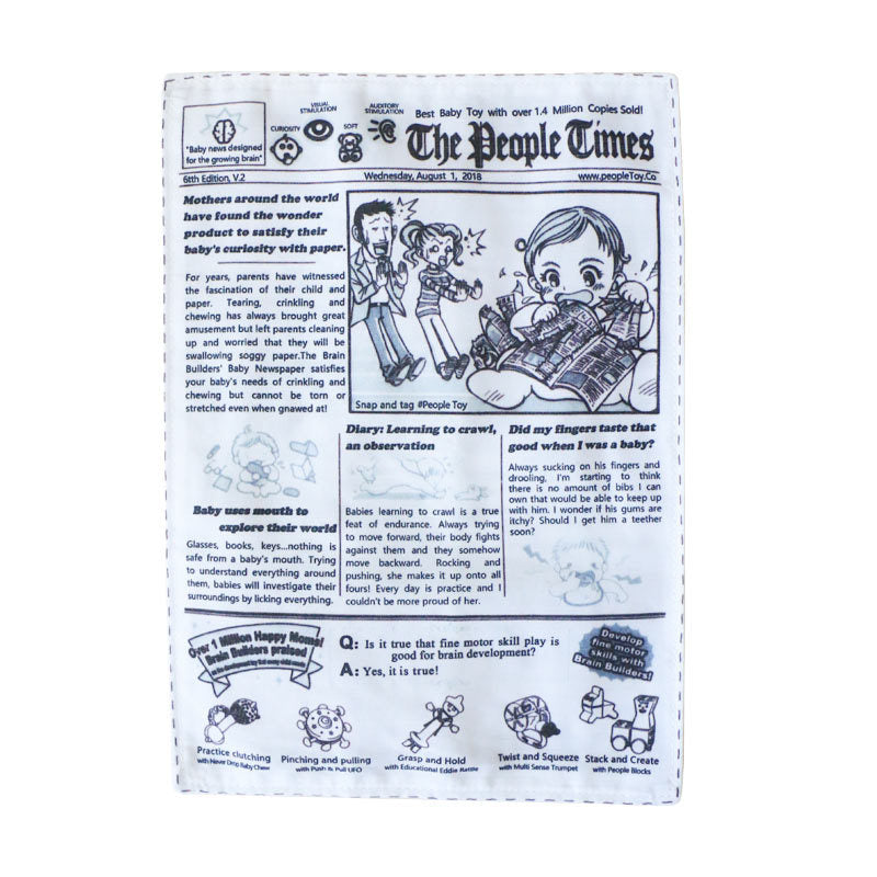 HKM-303059 Interactive Paper Newspaper Toy for Dogs - Sounding Cloth and Rolled Newspaper Design, 25x18cm