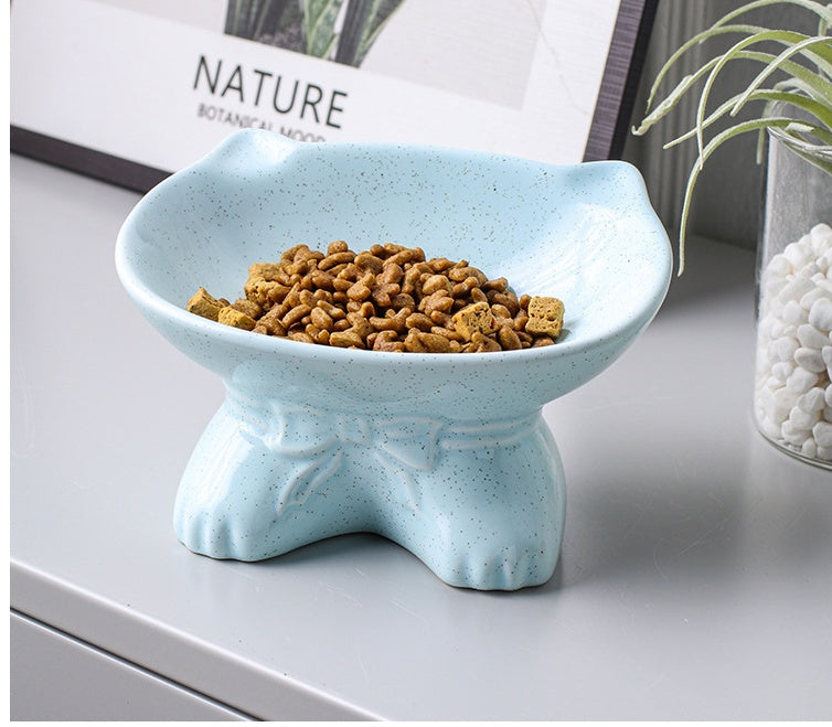 HKM-303123 Eco-Friendly Porcelain Anti-Upset Pet Bowl - Large Capacity, High Temperature Resistant, Sanitary Design