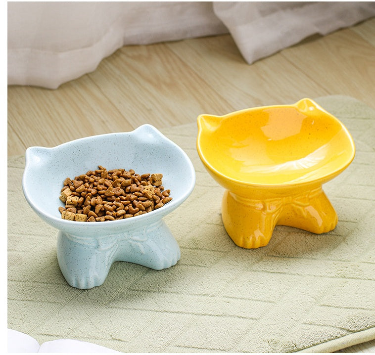 HKM-303123 Eco-Friendly Porcelain Anti-Upset Pet Bowl - Large Capacity, High Temperature Resistant, Sanitary Design
