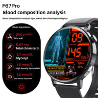 HKM-303123 Smartwatch with Health Monitoring, ECG, Blood Glucose, Body Temperature, Blood Pressure, and Sports Modes