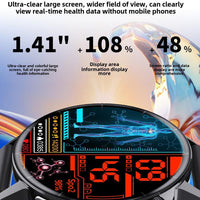 HKM-303123 Smartwatch with Health Monitoring, ECG, Blood Glucose, Body Temperature, Blood Pressure, and Sports Modes