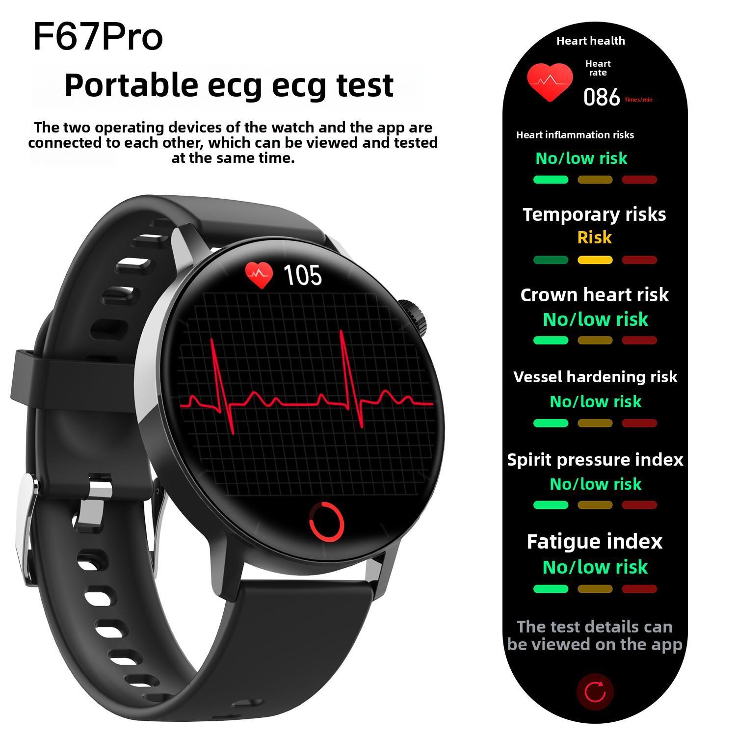 HKM-303123 Smartwatch with Health Monitoring, ECG, Blood Glucose, Body Temperature, Blood Pressure, and Sports Modes