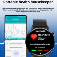 HKM-303123 Smartwatch with Health Monitoring, ECG, Blood Glucose, Body Temperature, Blood Pressure, and Sports Modes