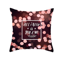HKM-303315 Valentine's Day Heart Pattern Graphic Pillowcase - 45x45cm Polyester