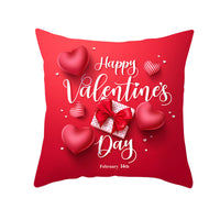 HKM-303315 Valentine's Day Heart Pattern Graphic Pillowcase - 45x45cm Polyester