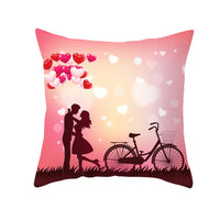 HKM-303315 Valentine's Day Heart Pattern Graphic Pillowcase - 45x45cm Polyester