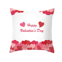 HKM-303315 Valentine's Day Heart Pattern Graphic Pillowcase - 45x45cm Polyester