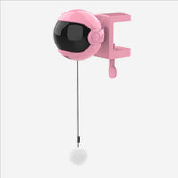 HKM-303379 Swing Up And Down Rabbit Fur Ball Teaser, Automatically Change Direction To Tease Cat