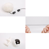 HKM-303379 Swing Up And Down Rabbit Fur Ball Teaser, Automatically Change Direction To Tease Cat