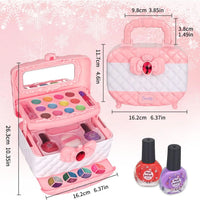 HKM-303443 Kids Pink Makeup Kit - Fun Pretend Play Set for Girls Aged 2 to 13 Years