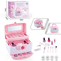 HKM-303443 Kids Pink Makeup Kit - Fun Pretend Play Set for Girls Aged 2 to 13 Years
