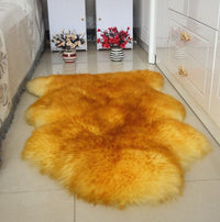 HKM-303763 Australian Wool-like Polyester Carpet Floor Mat - 60x90cm in Various Colors
